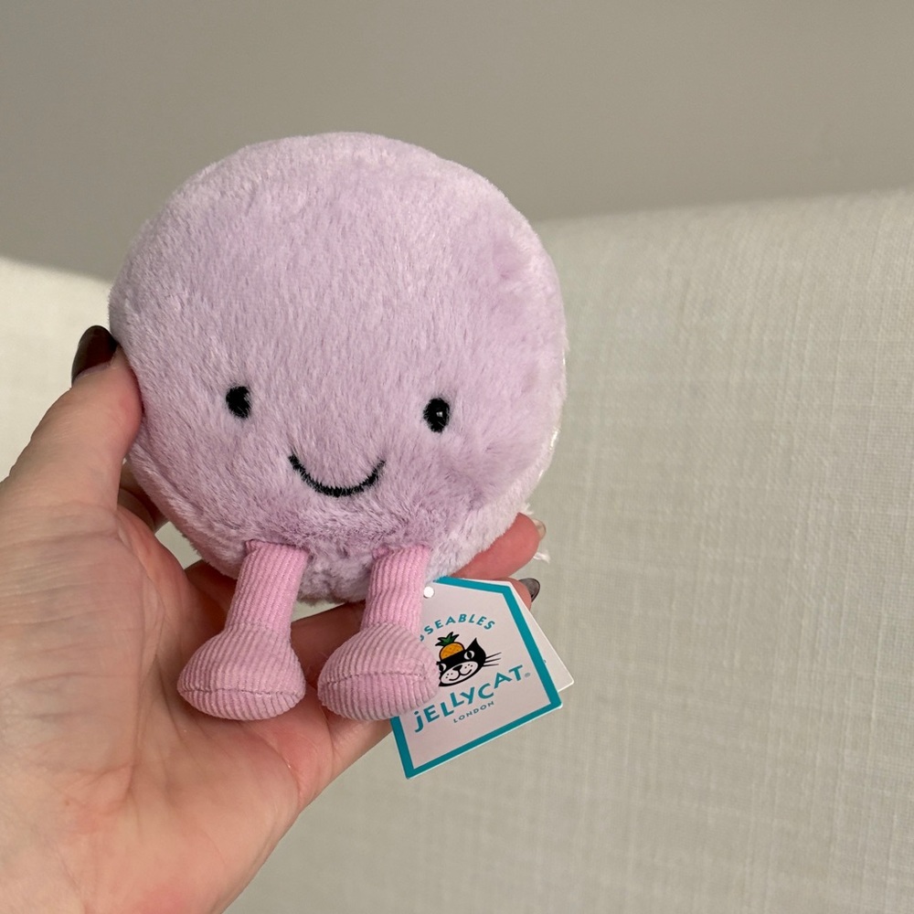 NWT Jellycat Amuseable May Macaron 4.7x4" Soft Plush Authentic Lilac Purple